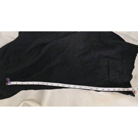 Susan Graver Pure Linen Blend Pants Black 4X Luxury Soft Linen Plus Size QVC - Picture 8 of 14